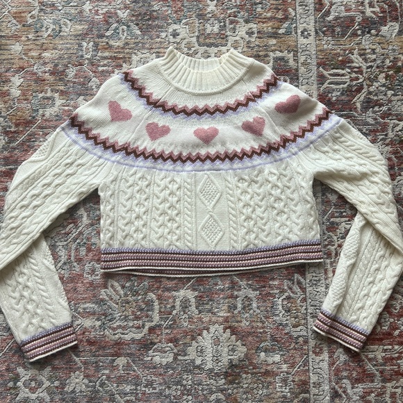Revolve- Lovers & friends - Lanelle Fairisle cropped sweater - Picture 1 of 4